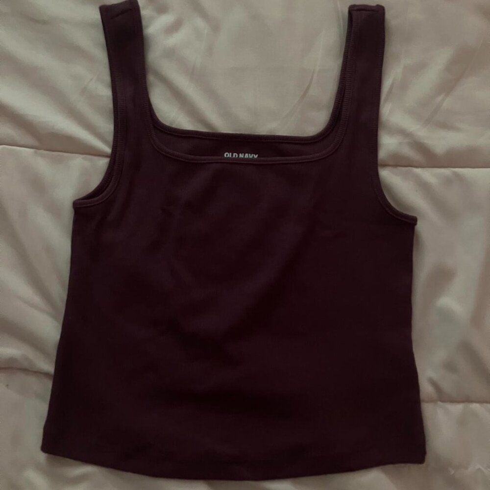 Old Navy Women's Purple and Burgundy Vest